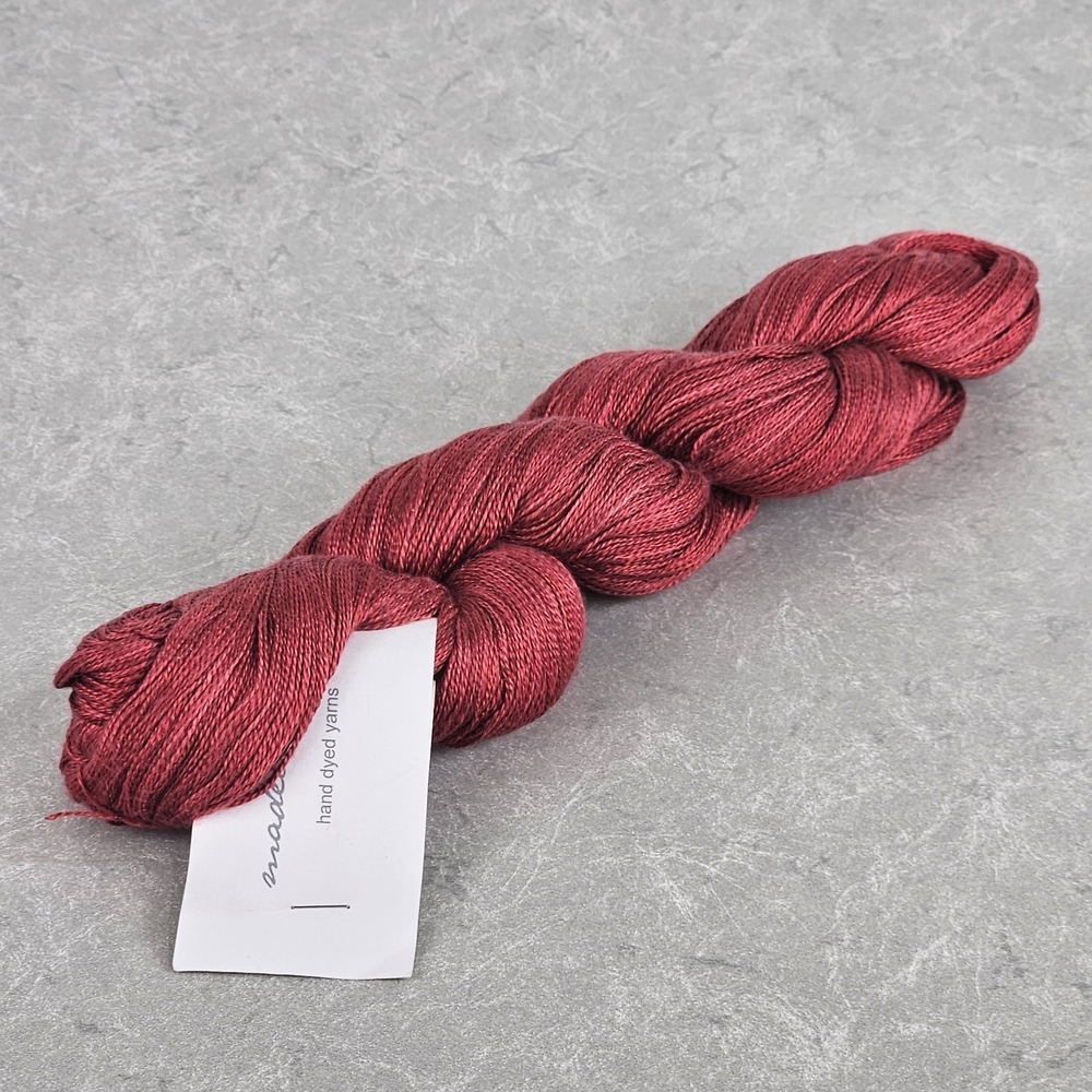 MadelineTosh Pure Silk Lace Yarn Tussah Tourmaline 1000 Yds Knitting Christmas
